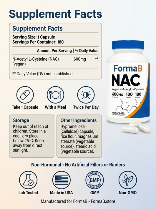 FormaB - NAC Lung supplemet 600mg